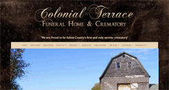 Desktop Screenshot of colonialterracefuneralhome.com